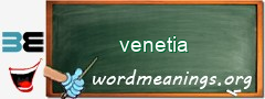 WordMeaning blackboard for venetia